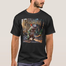 Piguana Photographic – Pig Iguana Scary Animal Tシャツ