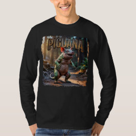 Piguana Photographic – Pig Iguana Scary Animal Tシャツ