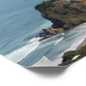 Piha,ライオンロック, Aucklandニュージーランド ポスター (角)