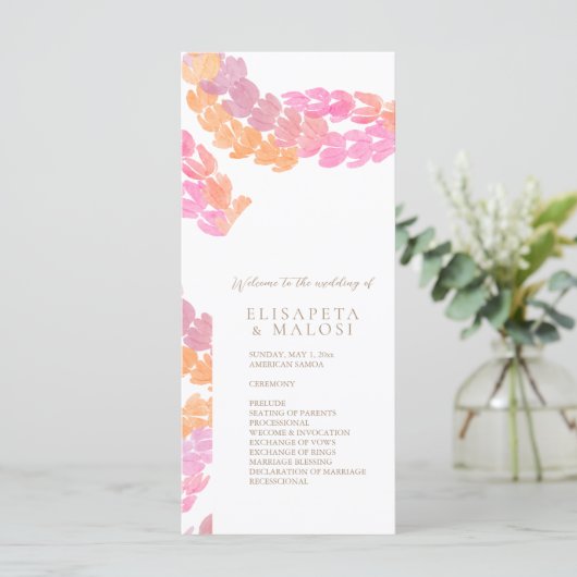 Pikake Wedding メニュー (スタンド正面)