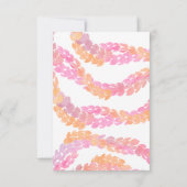 Pikake Wedding 出欠カード (裏面)