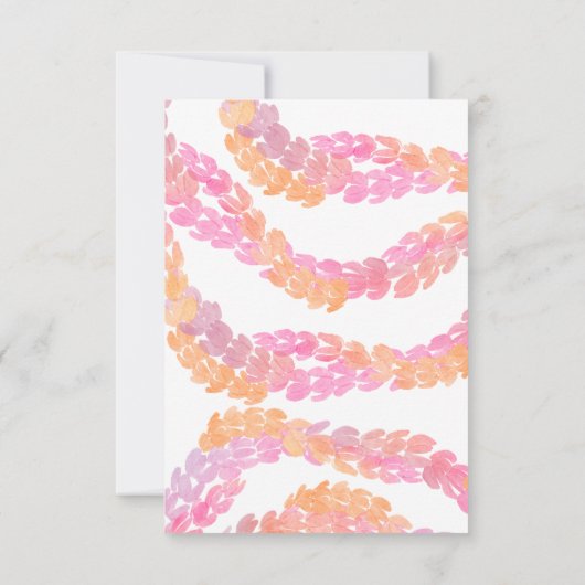 Pikake Wedding 出欠カード (裏面)