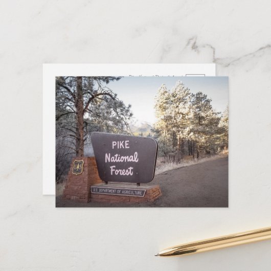 Pike National Forest Colorado ポストカード (正面/裏面インサイチュ)