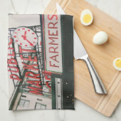 Pike Place Market  キッチンタオル (四つ折り)