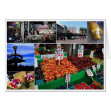 Pike Place Market，シアトル，カード