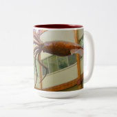 Pike Place Public Market Giant Squid Seattle, WA ツートーンマグカップ (正面右)