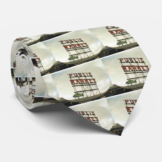 Pike Place Public Market in Seattle, WA Fish Bowl ネクタイ (ロール)