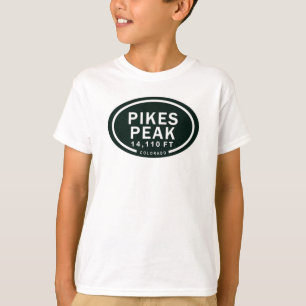 Pikes Peak 14,110 FT CO山Tシャツ Tシャツ