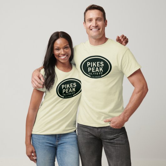 Pikes Peak 14,110 FT CO山Tシャツ Tシャツ (ユニセックス)