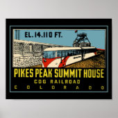 Pikes Peak COG Railway ポスター (正面)