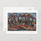 Pikes Peak, Colorado - Large Letter Scenes ポストカード (正面/裏面)