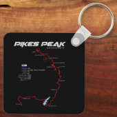 Pikes Peak Colorado USA Route 01 キーホルダー (裏面)