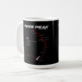 Pikes Peak Colorado USA Route 01 コーヒーマグカップ (正面左)