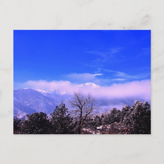 Pikes Peak Mountain、コロラド春ズ、CO ポストカード (正面)