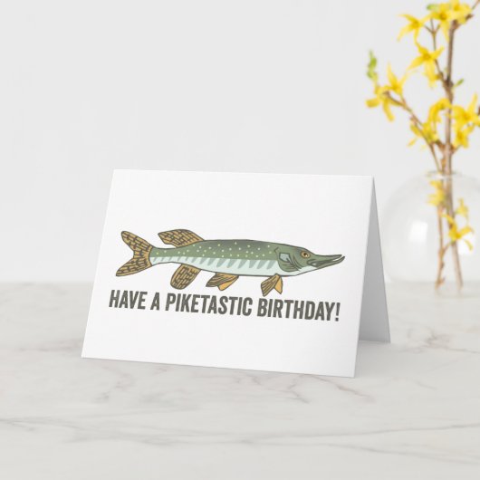 Piketasticの誕生日の挨拶状を持って下さい カード (黄色い花)