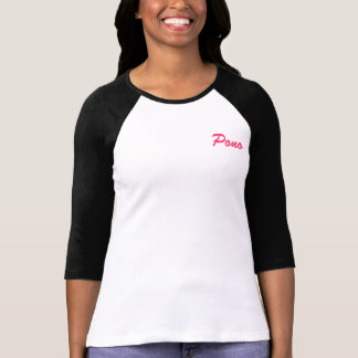 Pilaki Ponoの女性3/4の袖のRaglan (合う) Tシャツ