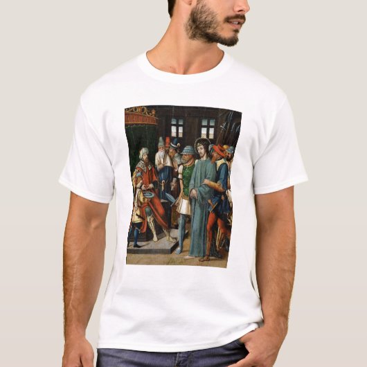 Pilateの前のイエス・キリスト Tシャツ (正面)