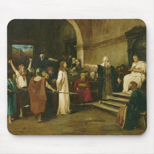Pilate 1880年の前のキリスト マウスパッド (正面)