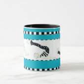 "pilatesおよびコーヒー"マグ マグカップ (中央)