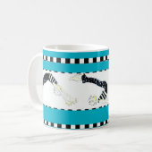 "pilatesおよびコーヒー"マグ マグカップ (正面左)