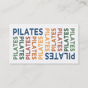 Pilatesのかわいいカラフル 名刺