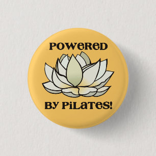 Pilatesのはすによって動力を与えられる 缶バッジ