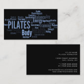 PILATESのインストラクターの名刺 名刺 (正面/裏面)