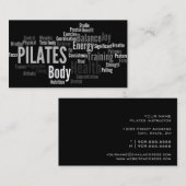 PILATESのインストラクターの名刺 名刺 (正面/裏面)