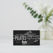 PILATESのインストラクターの名刺 名刺 (スタンド正面)