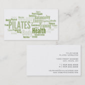 PILATESのインストラクターの名刺 名刺 (正面/裏面)