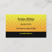 Pilatesのインストラクターの名刺 名刺 (裏面)