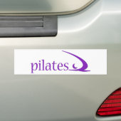 Pilatesのデザイン! バンパーステッカー (車上)
