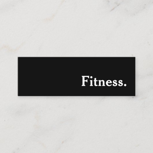 Pilatesのヨガのインストラクターの先生 スキニー名刺 (正面)