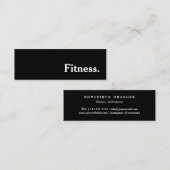 Pilatesのヨガのインストラクターの先生 スキニー名刺 (正面/裏面)