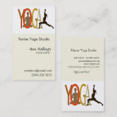 Pilatesのヨガ 名刺 (正面/裏面)