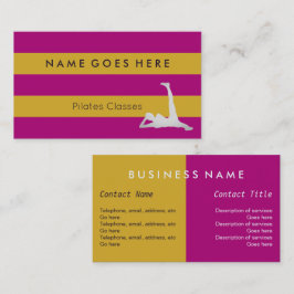 Pilatesの名刺に"印を付けます" 名刺