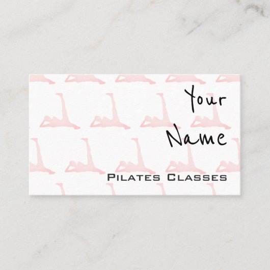 Pilatesの名刺を"エコーします" 名刺 (正面)