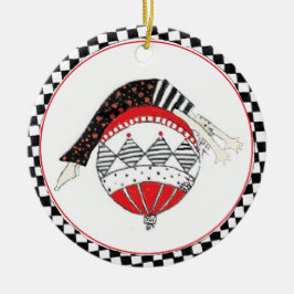 Pilatesの幸せで健康な釣り合った休日 セラミックオーナメント