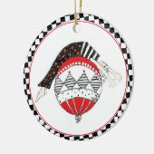 Pilatesの幸せで健康な釣り合った休日 セラミックオーナメント (左)