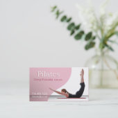 Pilatesの指示 (pink)-カスタム 名刺 (スタンド正面)