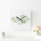 PILATESの柱時計 スクエア壁時計 (ホーム)