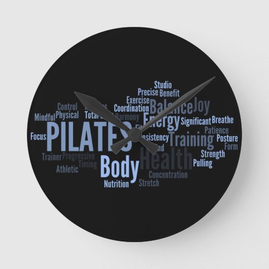 PILATESの柱時計 ラウンド壁時計 (正面)