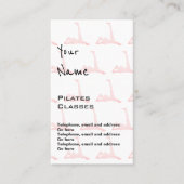 Pilatesの正札を"エコーします" 名刺 (正面)