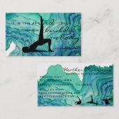 Pilatesの水彩画の名刺 名刺 (正面/裏面)