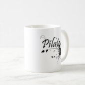 Pilates方法ファン! Pilatesの芸術 コーヒーマグカップ (正面右)