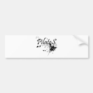 Pilates方法ファン! Pilatesの芸術 バンパーステッカー