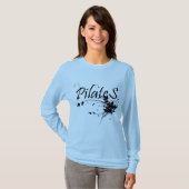 Pilates方法ファン! Pilatesの芸術 Tシャツ (正面フル)