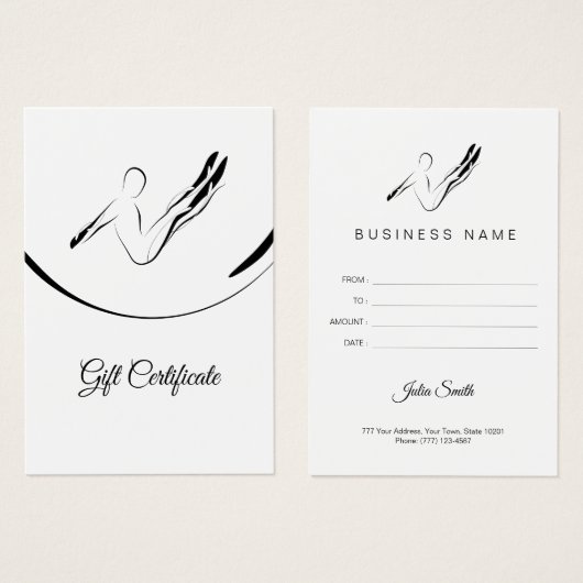 Pilates Boomerang pose (正面&裏面)