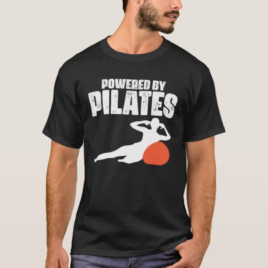 Pilates Exercise Namaste Yoga Health Workout Fitne Tシャツ (正面)