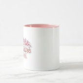 Pilates Girl Gift Pink Girly Fitness Mug マグカップ (中央)